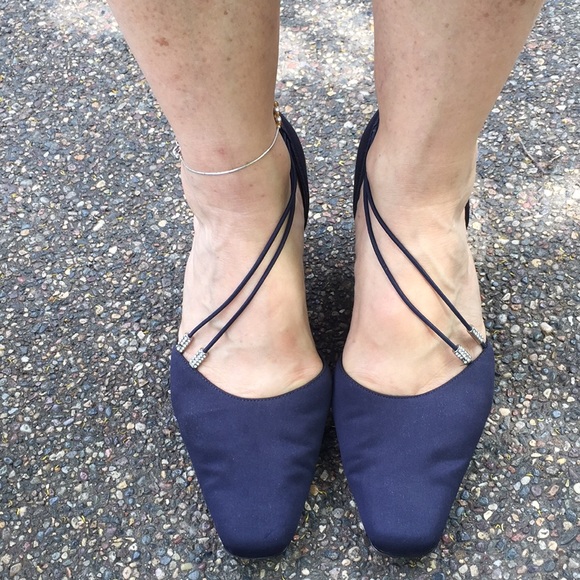 Mootsies Tootsies Shoes - Mootsies Tootsies navy satin dress shoes